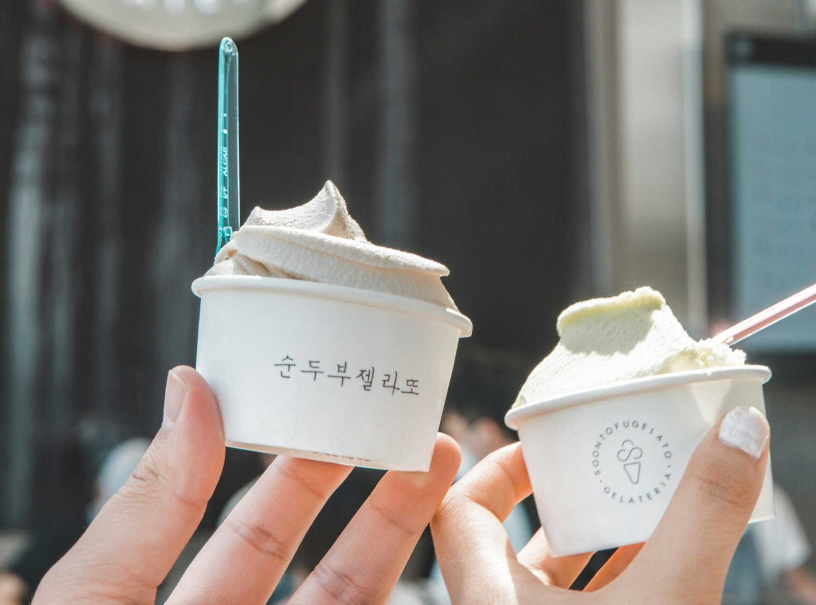 Sundubu gelato, a modern tofu-based dessert in Gangneung