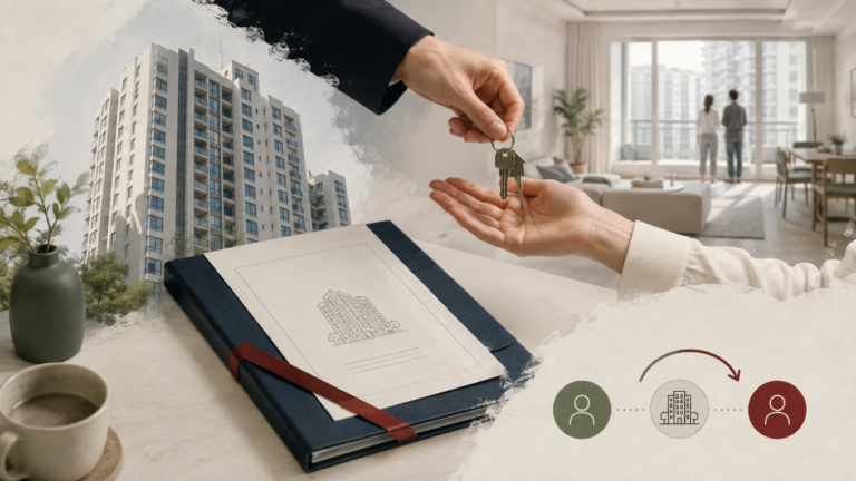 Korean apartment ownership changing hands while a tenant remains under an existing lease