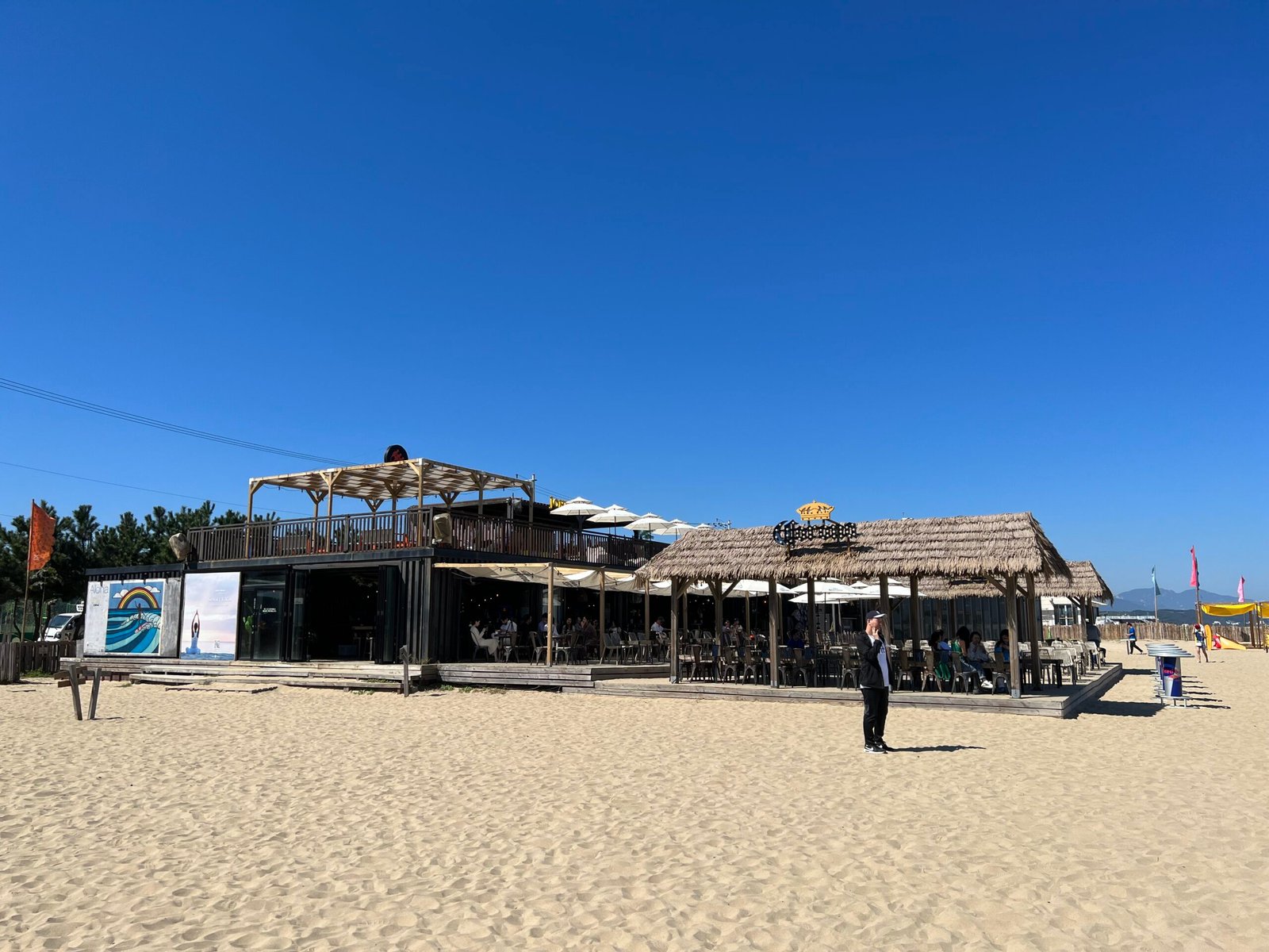 Beachfront cafés and commercial spaces in Yangyang, South Korea