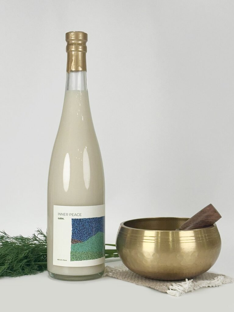 Sangsunjujo Korean craft makgeolli INNER PEACE Calm bottle