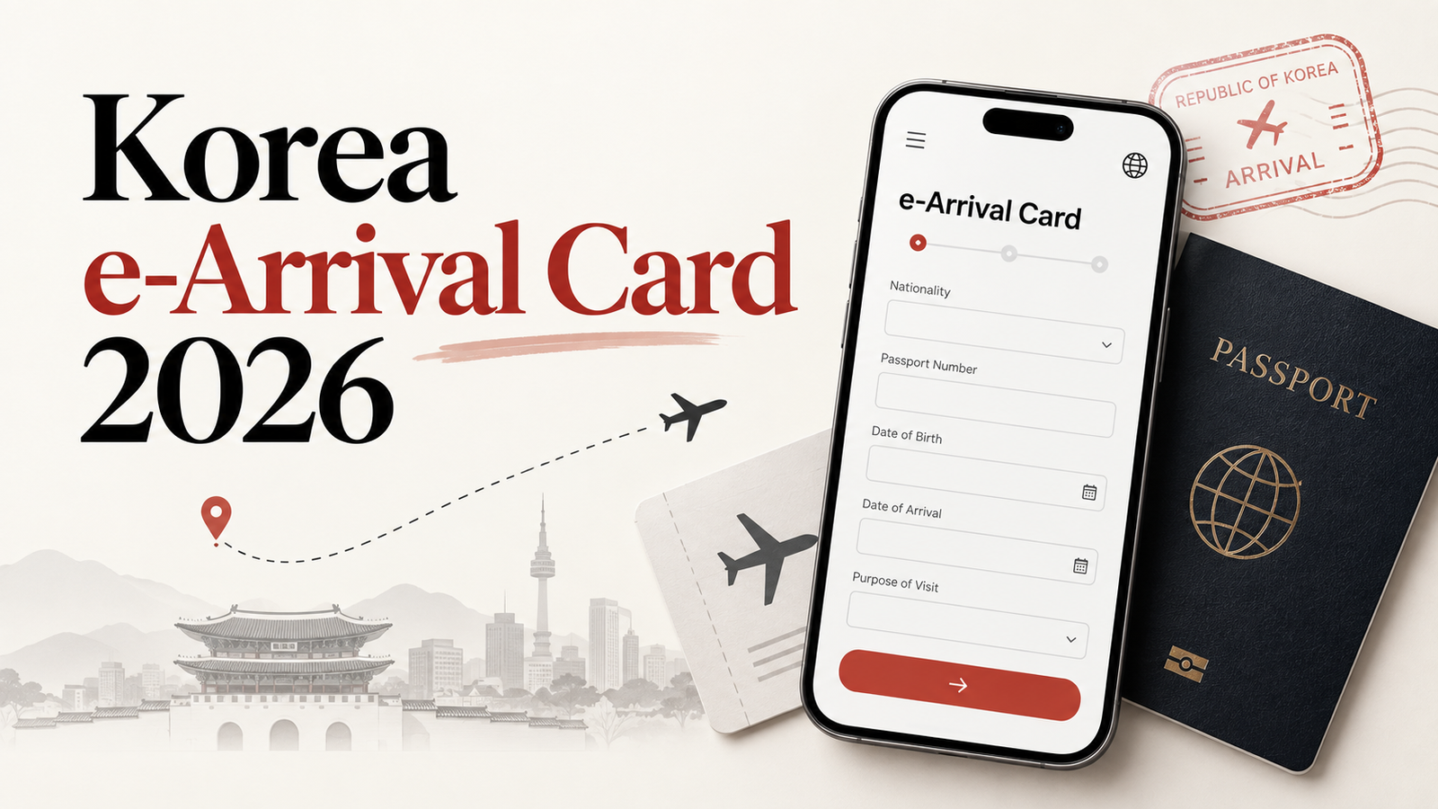Korea e-Arrival Card 2026 guide for travelers entering South Korea